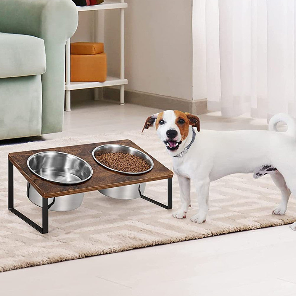 Wood Iron Pet Feeding Rack With Bowl Stand: The Perfect Dining Experience for Your Pet