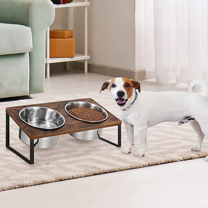 Wood Iron Pet Feeding Rack With Bowl Stand: The Perfect Dining Experience for Your Pet